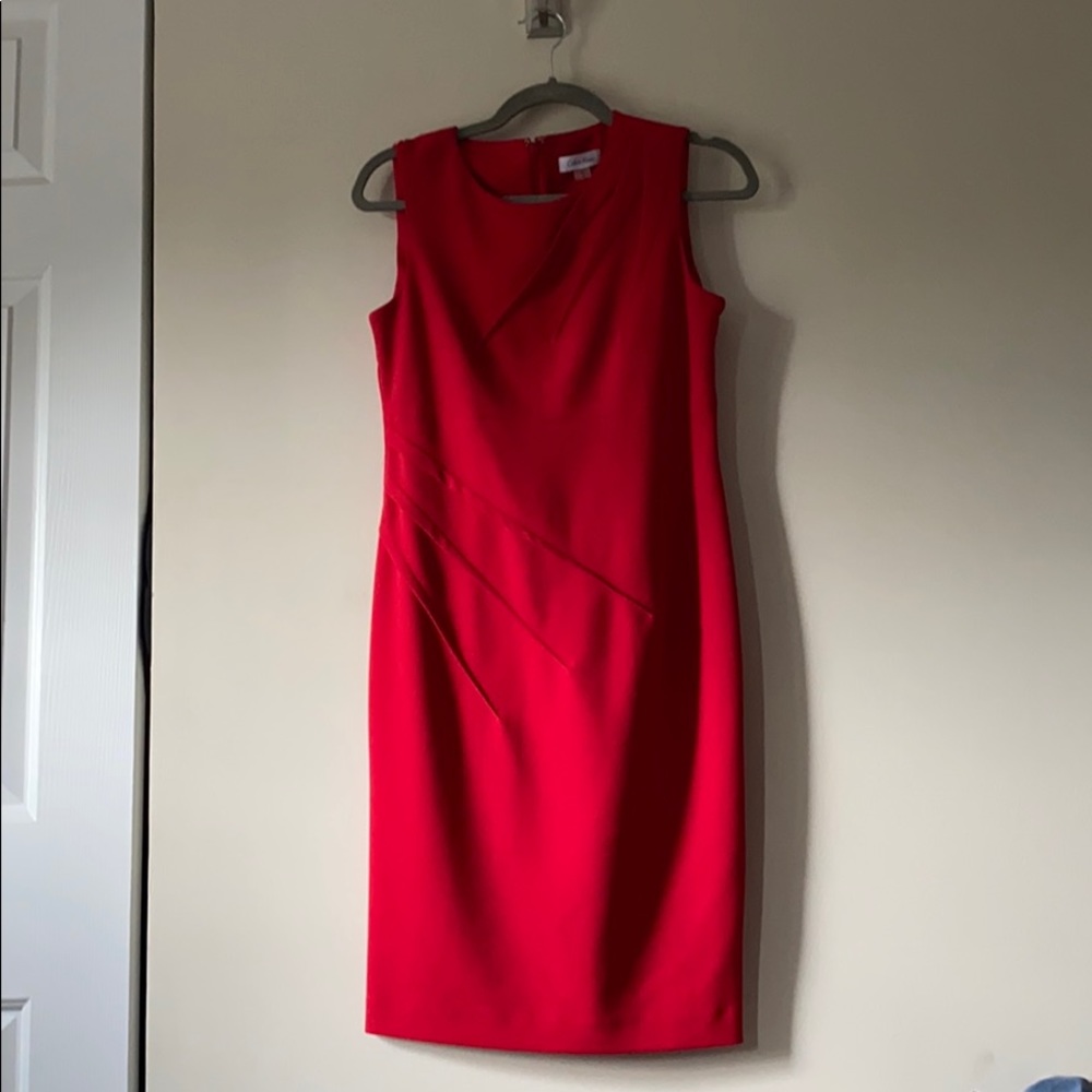 Red Calvin Klein Bodycon Dress